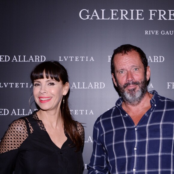 Exclusif - Mathilda May et Christian Vadim - Inauguration de la galerie Fred Allard (artiste représenté par les Galeries Bartoux) à l'hôtel Lutetia à Paris le 27 juin 2019. © Rachid Bellak/Bestimage