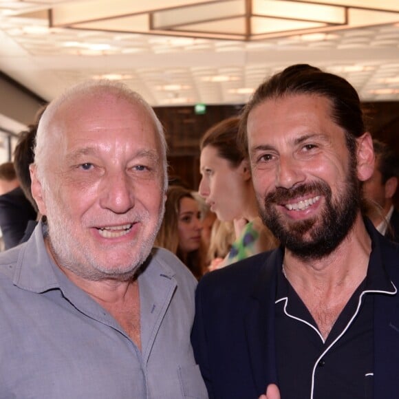 Exclusif - François Berléand et Fred Allard - Inauguration de la galerie Fred Allard (artiste représenté par les Galeries Bartoux) à l'hôtel Lutetia à Paris le 27 juin 2019. © Rachid Bellak/Bestimage