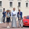 La princesse Charlène de Monaco remet le prix Solitaires: Ferrari Mythos lors du concours Elégance et Automobile à Monte-Carlo 2019 sur la place du palais à Monaco, le 30 juin 2019. © Bruno Bebert/Bestimage