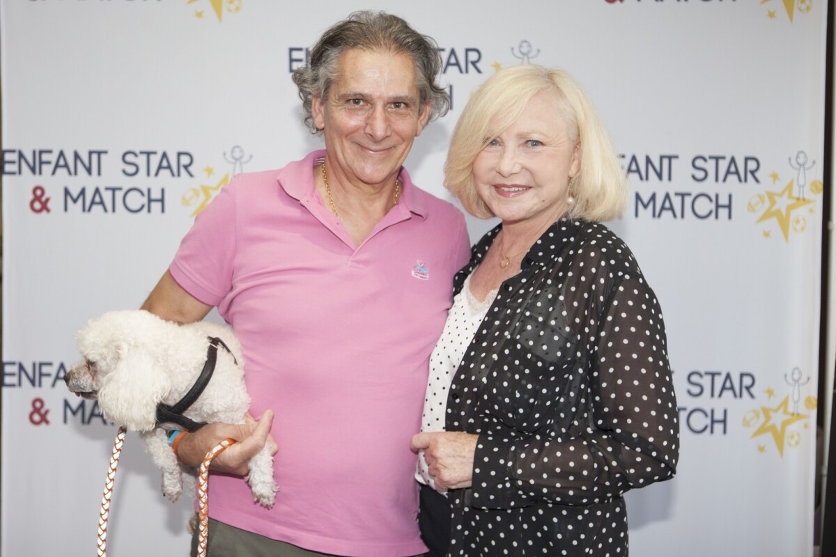 Photo Exclusif Michèle Torr et son mari Jean Pierre Murzilli Soirée Enfant Star Match au