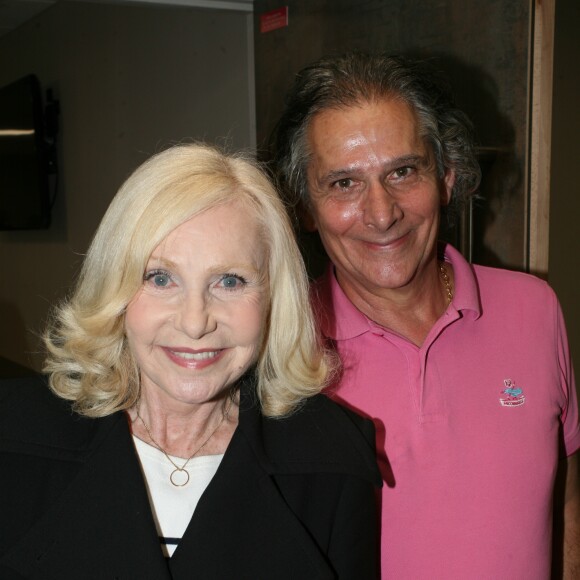 Semi-exclusif - Michèle Torr et son mari Jean-Pierre Murzilli - Jour 4 - People en backstage du concert de Michel Polnareff à l'AccorHotels Arena de Paris le 11 mai 2016.