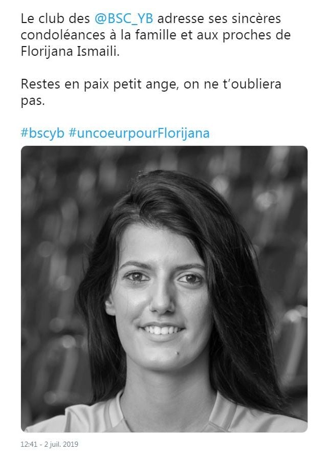 Mort de Florijana Ismaili  le corps de la footballeuse de 24 ans 