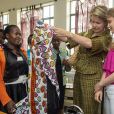 La reine Mathilde de Belgique et sa fille la princesse héritière Elisabeth ont visité le centre de protection de l'enfance du quartier Dagoretti, dans la banlieue ouest de Nairobi, le 26 juin 2019 dans le cadre d'une mission humanitaire sous l'égide d'UNICEF Belgique, dont l'épouse du roi Philippe est la présidente d'honneur.