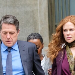 Nicole Kidman, Hugh Grant sur le tournage du film " Th Undoing " Le 19 avril 2019 New York.