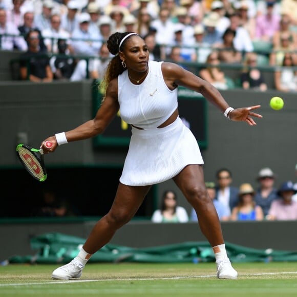 Serena Williams (USA) lors du Tournoi de tennis de Wimbledon 2019 à Londres, Royaume Uni, le 8 juillet 2019. © Antoine Couvercelle/Panoramic/Bestimage The Championships Wimbledon 2019 at All England Lawn Tennis and Croquet Club in London, UK, on July 8, 201908/07/2019 - Londres