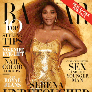 Serena Williams en couverture du magazine Harper's BAZAAR. Numéro d'août 2019. Photo par Alex Lubomirski.