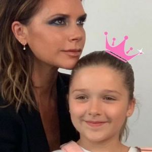 Victoria Beckham et sa fille Harper. Juillet 2019.