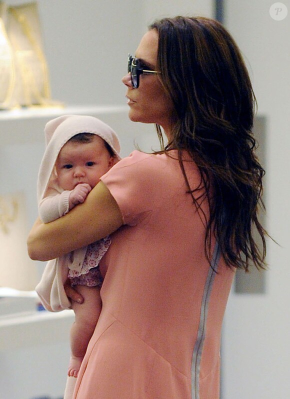 Victoria Beckham et sa fille Harper Seven à New York. Septembre 2011.