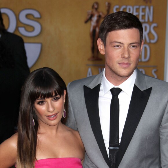 Lea Michele et Cory Monteith lors des SAG Awards, le 27 janvier 2013.