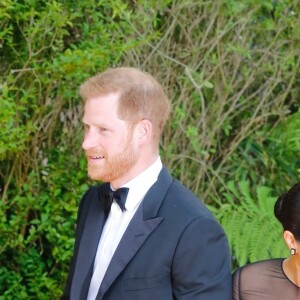 Le prince Harry, duc de Sussex, et Meghan Markle, duchesse de Sussex, à la première du film "Le Roi Lion" au cinéma Odeon Luxe Leicester Square à Londres, le 14 juillet 2019.