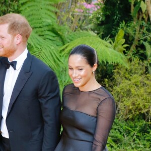 Le prince Harry, duc de Sussex, et Meghan Markle, duchesse de Sussex, à la première du film "Le Roi Lion" au cinéma Odeon Luxe Leicester Square à Londres, le 14 juillet 2019.