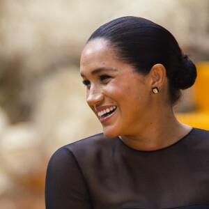 Le prince Harry, duc de Sussex, et Meghan Markle, duchesse de Sussex, à la première du film "Le Roi Lion" au cinéma Odeon Luxe Leicester Square à Londres, le 14 juillet 2019.