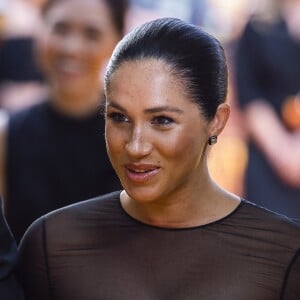 Le prince Harry, duc de Sussex, et Meghan Markle, duchesse de Sussex, à la première du film "Le Roi Lion" au cinéma Odeon Luxe Leicester Square à Londres, le 14 juillet 2019.