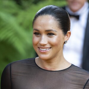 Le prince Harry, duc de Sussex, et Meghan Markle, duchesse de Sussex, à la première du film "Le Roi Lion" au cinéma Odeon Luxe Leicester Square à Londres, le 14 juillet 2019.