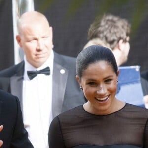 Le prince Harry, duc de Sussex, et Meghan Markle, duchesse de Sussex, à la première du film "Le Roi Lion" au cinéma Odeon Luxe Leicester Square à Londres, le 14 juillet 2019.