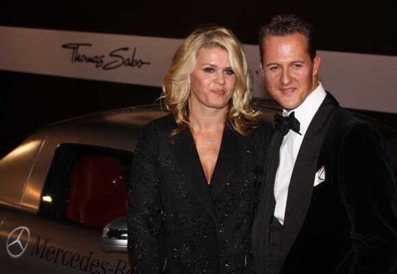 Michael Schumacher et sa femme Corinna lors de la soiree GQ a Berlin en Allemagne le 29 octobre 2013.