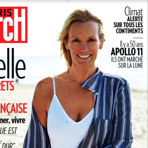 Estelle Lefébure en couverture du Paris Match, en kiosques le 18 juillet 2019.