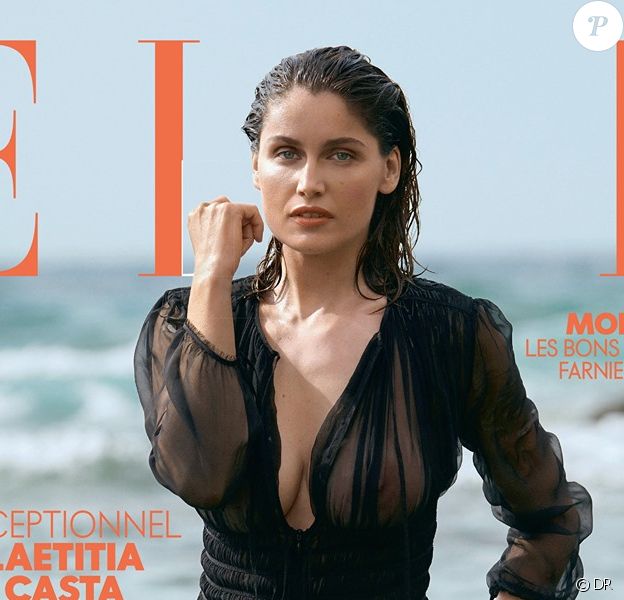 Laetitia Casta figure en couverture du magazine ELLE du 19 juillet 2019. Photo par Blair Getz Mezibov.