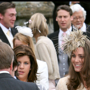 Kate Middleton lors d'un mariage en 2006.