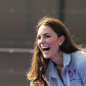 Kate Middleton au parc olympique de Londres en 2012.