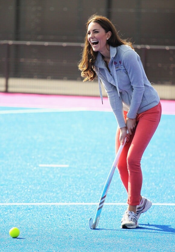 Kate Middleton au parc olympique de Londres en 2012.