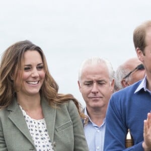 Le prince William et Kate Catherine Middleton assistent un Marathon "The Ring O'Fire " sur l' Ile d'Anglesey. Première sortie officielle de Kate après la naissance de son fils George. Le 30 Aout 2013