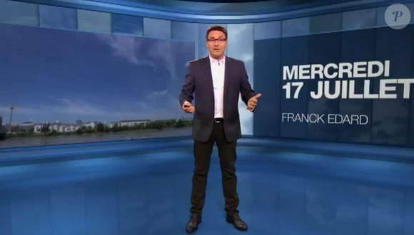 Franck Edard lors d'un bulletin météo de M6