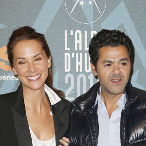 Jamel Debbouze et Mélissa Theuriau Soirée de clôture au palais des sports . Grand prix du jury , prix du public et prix d'interprètation rebaptisé désormais prix Michel Galabru pour Fatsah Bouyahmed 19ème festival international du film de comédie de l'Alpe d'Huez 2016 .16/01/2016 -