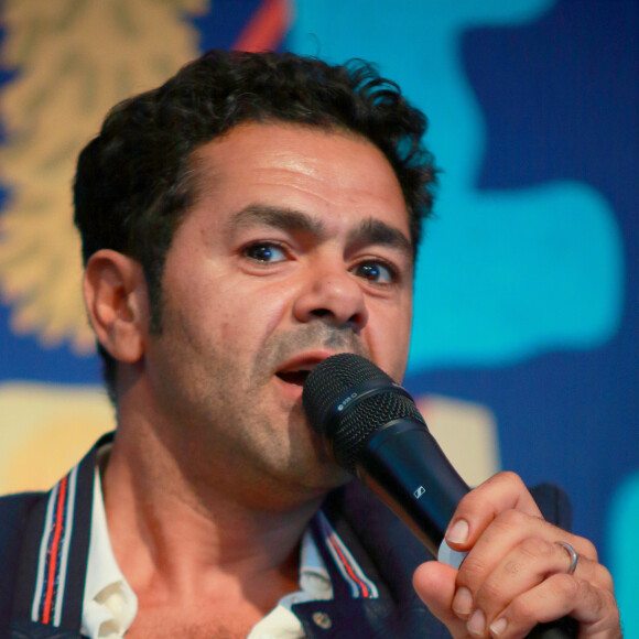 Jamel Debbouze - Les célébrités en concert pendant le festival 'Les Vieilles Charrues' à Carhaix-Plouguer en Bretagne, le 18 juillet 2019.