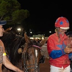 Charlene de Monaco a assisté à la course de trot "Prix Princesse Charlène de Monaco - Charity Race", le 19 juillet 2019 à l'Hippodrome de Cagnes-sur-Mer, avec son fils Jacques de Monaco et son frère Gareth Wittstock.