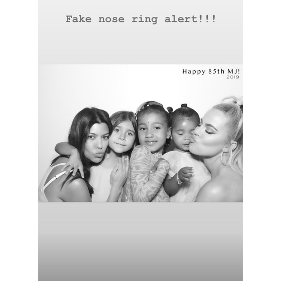 Khloé, Kourtney, leurs filles et North West.