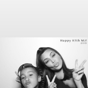 Kim Kardashian et sa fille North sur Instagram.