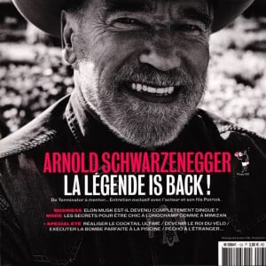 Arnold Schwarzenegger en couverture du magazine "GQ", le 23 juillet 2019 en kiosques.