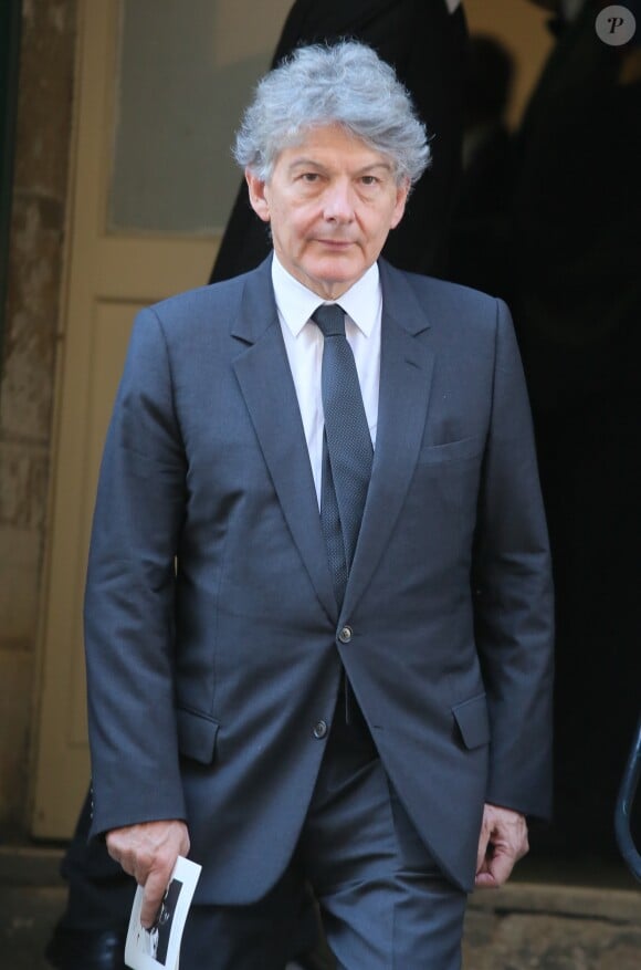 Thierry Breton - Sorties des obsèques de Jérôme Monod (ancien conseiller de Jacques Chirac) au temple de l'Oratoire du Louvre à Paris le 7 septembre 2016. © CVS/Bestimage