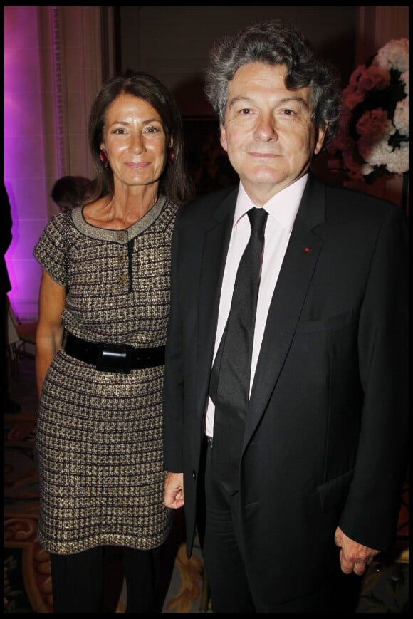 Thierry Breton et sa femme Valérie - Gala de la fondation Pompidou et projection du film "The Lady" en avant-première, à Paris, le 13 septembre 2011.