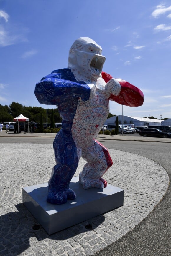 Gorille - Les sculptures de Richard Orlinski lors du GP de France sur le circuit Paul Ricard le 20 juin 2019.