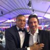 Exclusif - Kylian Mbappé et Richard Orlinski - 5ème dîner de gala de la fondation Paris Saint-Germain au parc des Princes à Paris, France, le 15 mai 2018. © Rachid Bellak/Bestimage