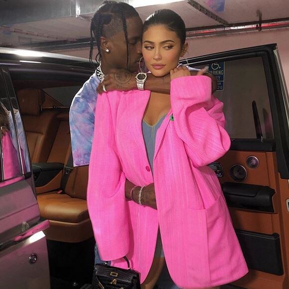 Travis Scott et Kylie Jenner. Juillet 2019.