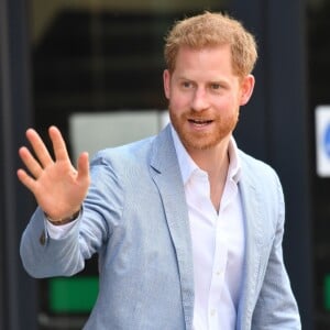 Le prince Harry, duc de Sussex visite l'Université Sheffield Hallam et découvre les nouvelles technique de recherche et d'apprentissage de l'université. Sheffield, le 25 juillet 2019.