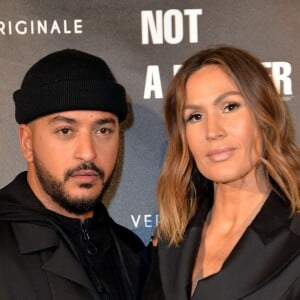 Slimane (Slimane Nebchi) et Vitaa lors de la soirée de lancement de la collection capsule "I'm not a rapper" de la marque Elevenparis (Eleven Paris) à Paris, France, le 11 avril 2019. © Veeren/Bestimage