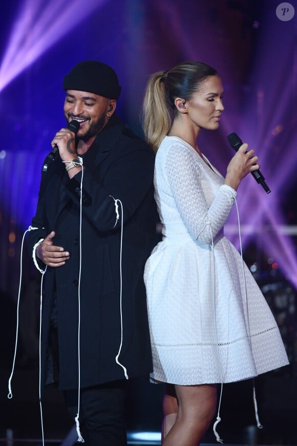 Exclusif - Slimane et Vitaa - Enregistrement de l'émission "Les années bonheur" présentée par P.Sébastien, diffusée le 16 février sur France 2. Le 5 février 2019 © Giancarlo Gorassini / Bestimage
