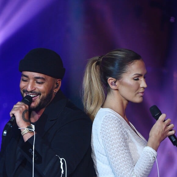 Exclusif - Slimane et Vitaa - Enregistrement de l'émission "Les années bonheur" présentée par P.Sébastien, diffusée le 16 février sur France 2. Le 5 février 2019 © Giancarlo Gorassini / Bestimage