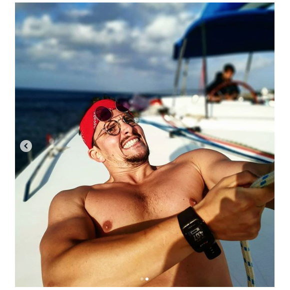 Juan Arbelaez en plein effort au sud de la Corse fin juillet 2019.
