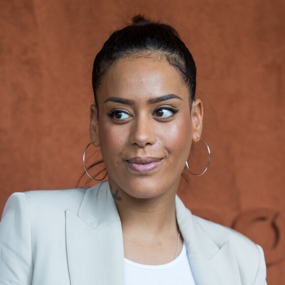 Amel Bent - Célébrités dans le village des internationaux de France de tennis de Roland Garros à Paris, France, le 6 juin 2019. © Jacovides-Moreau/Bestimage