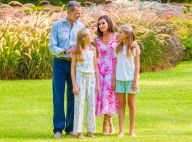 Letizia, Felipe, Leonor et Sofia d'Espagne : A Marivent, le bonheur dans le pré