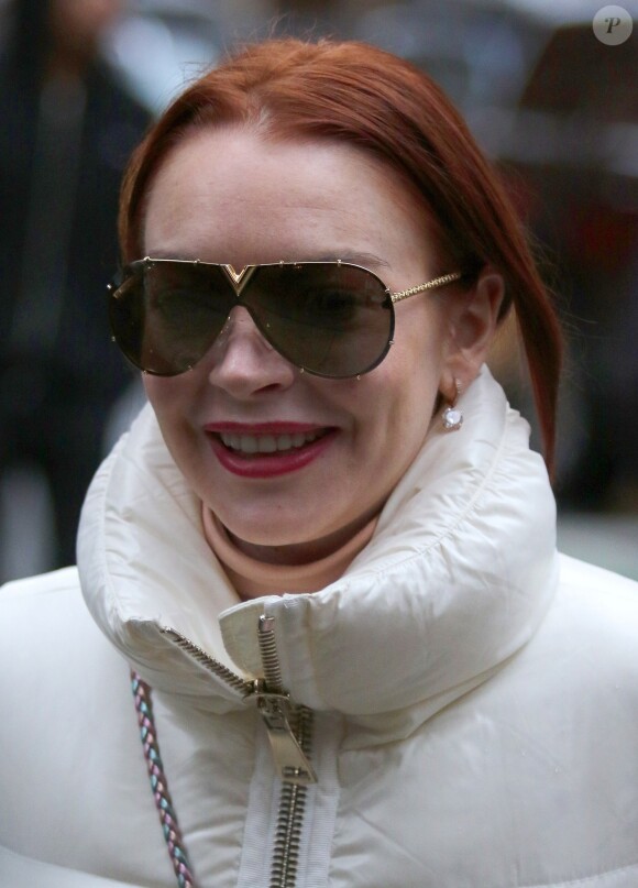 Lindsay Lohan fait une sortie shopping avec des amis à New York, le 20 décembre 2018.