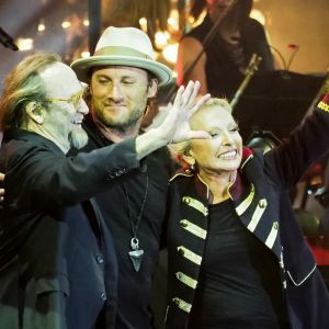 Stephen Stills et Christopher Stills - Véronique Sanson en concert pour l'ouverture du festival des Francofolies de La Rochelle, le 11 juillet 2018.