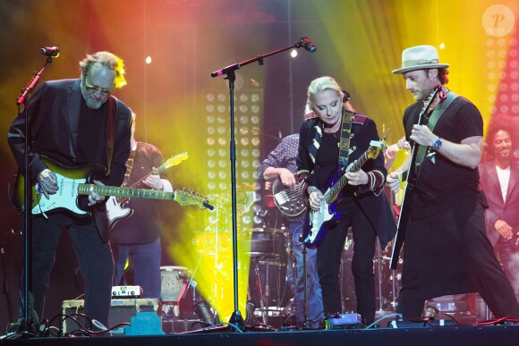 Stephen Stills et Christopher Stills - Véronique Sanson en concert pour l'ouverture du festival des Francofolies de La Rochelle, le 11 juillet 2018.