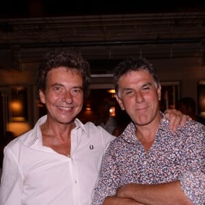 Exclusif - Basile de Koch et Tex - Soirée Marcel Campion au restaurant La Bouillabaisse Plage de Saint-Tropez, France, le 7 août 2019. © Rachid Bellak/Bestimage