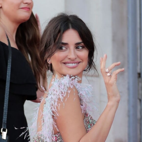 Penélope Cruz à la projection du film "Pain And Glory", en ouverture des séances de cinéma en plein air avec Film4 Summer Screen à la Somerset House. Londres, le 8 août 2019.